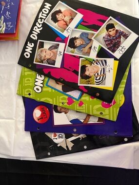 One Direction Folded Binder Covers - Bright Multi Four Folders